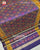 Traditional Panchanda Bhat Purple Single Ikat Rajkot Patola Saree