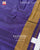 Traditional Panchanda Bhat Purple Single Ikat Rajkot Patola Saree