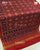 Traditional Panchanda Design Red Maroon Semi Double Ikat Rajkot Patola Saree