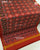 Traditional Panchanda Design Red Maroon Semi Double Ikat Rajkot Patola Saree