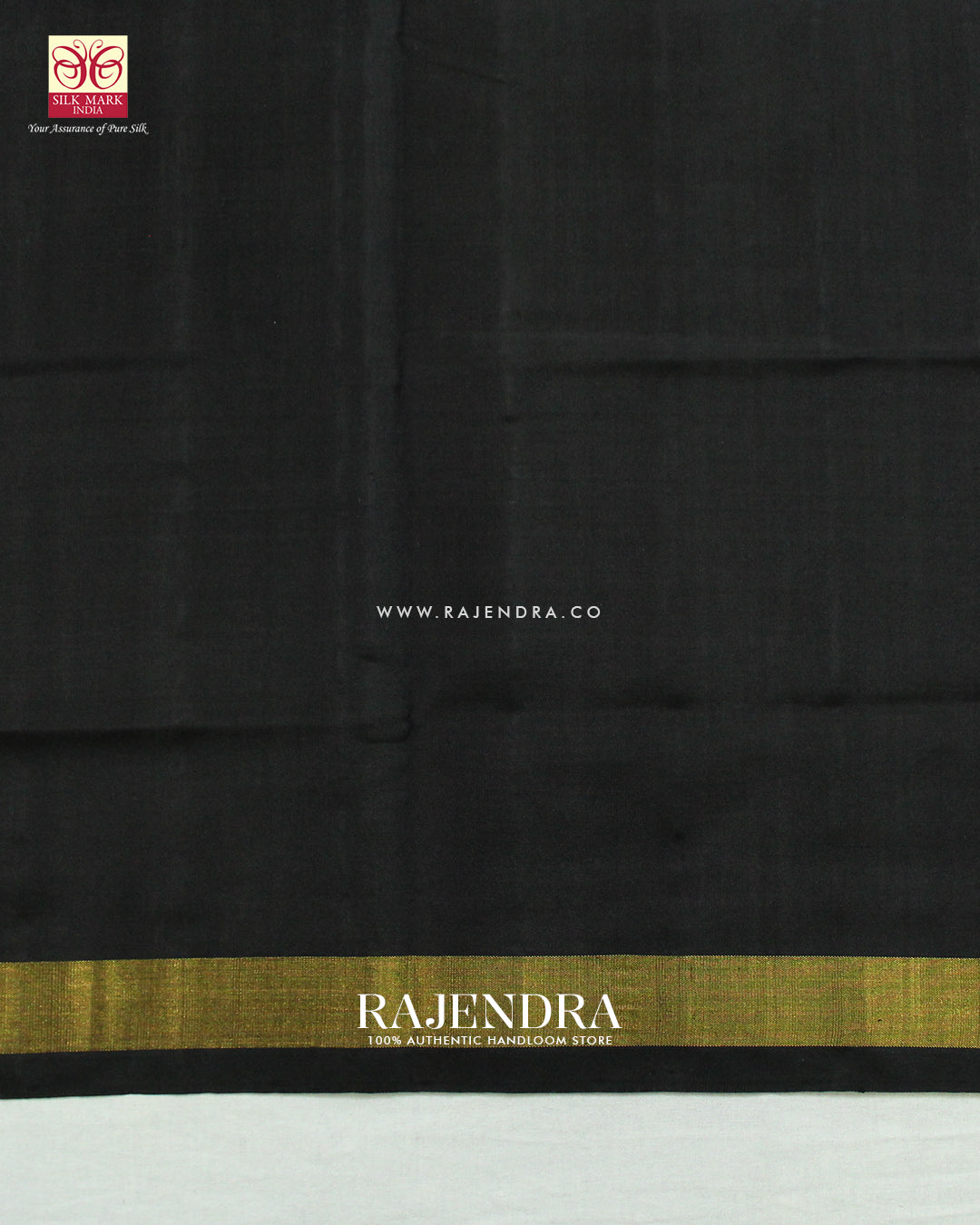 Traditional Panchanda Design Black Single Ikat Rajkot Patola Saree