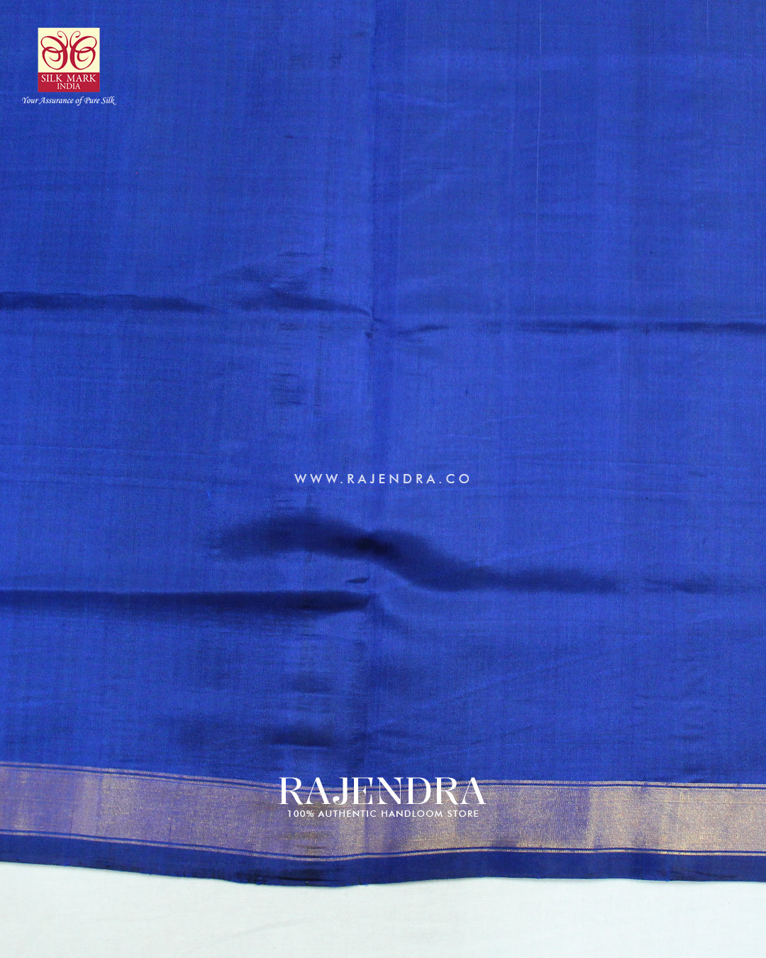 Traditional Panchanda Design Blue Single Ikat Rajkot Patola Saree