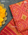Traditional Panchanda Design Peach Single Ikat Rajkot Patola Dupatta