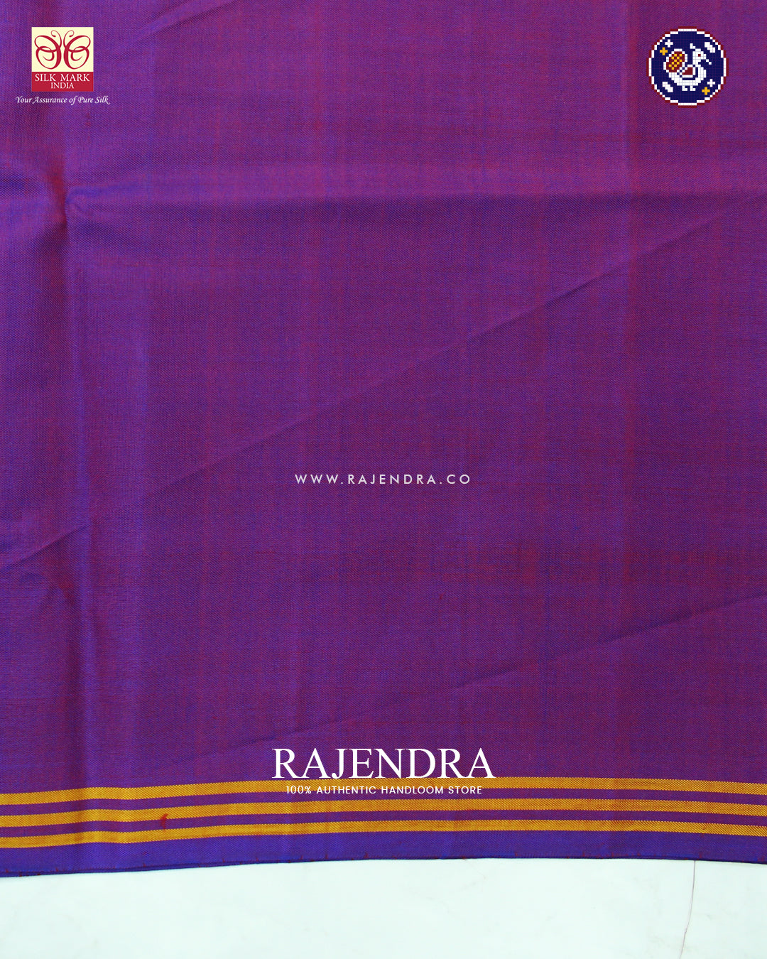 Traditional Panchanda Design Purple Ikat Rajkot Patola Saree