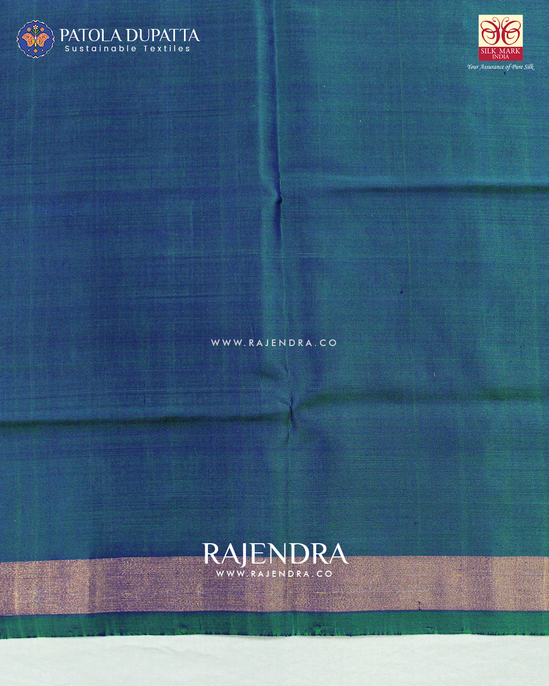 Traditional Panchanda Design Light Blue Single Ikat Rajkot Patola Saree