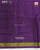 Traditional Panchanda Design Purple Single Ikat Rajkot Patola Saree