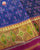 Traditional Panchanda Bhat Pink and Blue Single Ikkat Rajkot Patola Saree