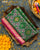 Traditional Panchanda Design Pink and Green Zari Border Single Ikat Rajkot Patola Saree