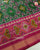 Traditional Panchanda Design Pink and Green Zari Border Single Ikat Rajkot Patola Saree