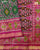 Traditional Panchanda Design Pink and Green Zari Border Single Ikat Rajkot Patola Saree