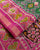 Traditional Panchanda Design Pink and Green Zari Border Single Ikat Rajkot Patola Saree