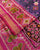 Traditional Panchanda Design Pink Purple Single Ikat Rajkot Patola Saree
