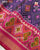 Traditional Panchanda Design Pink Purple Single Ikat Rajkot Patola Saree