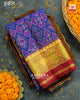 Traditional Panchanda Bhat Purple Single Ikkat Rajkot Patola Saree