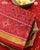 Traditional Panchanda Design Red Single Ikat Rajkot Patola Saree