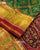 Traditional Panchanda Bhat Red and Green Single Ikkat Rajkot Patola Saree