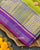 Exclusive Gala Border Purple and Parrot Green Single Ikat Rajkot Patola Saree