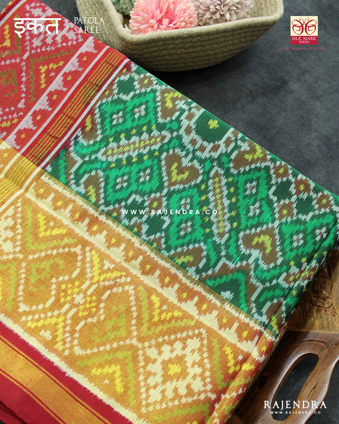 Exclusive Kadva Zari Palav Manekchowk Rajkot Patola Saree