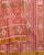 Traditional Panchanda Design Pastel Red Single Ikat Rajkot Patola Saree