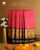 Traditional Panchanda Bhat Peach and Black Single Ikat Rajkot Patola Saree