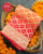 Traditional Khadi Georgette Peach Pink Banarasi Bandhani Saree