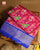 Traditional Hathi Popat Design Zari Checks Hyderabadi Ikat Patola Saree