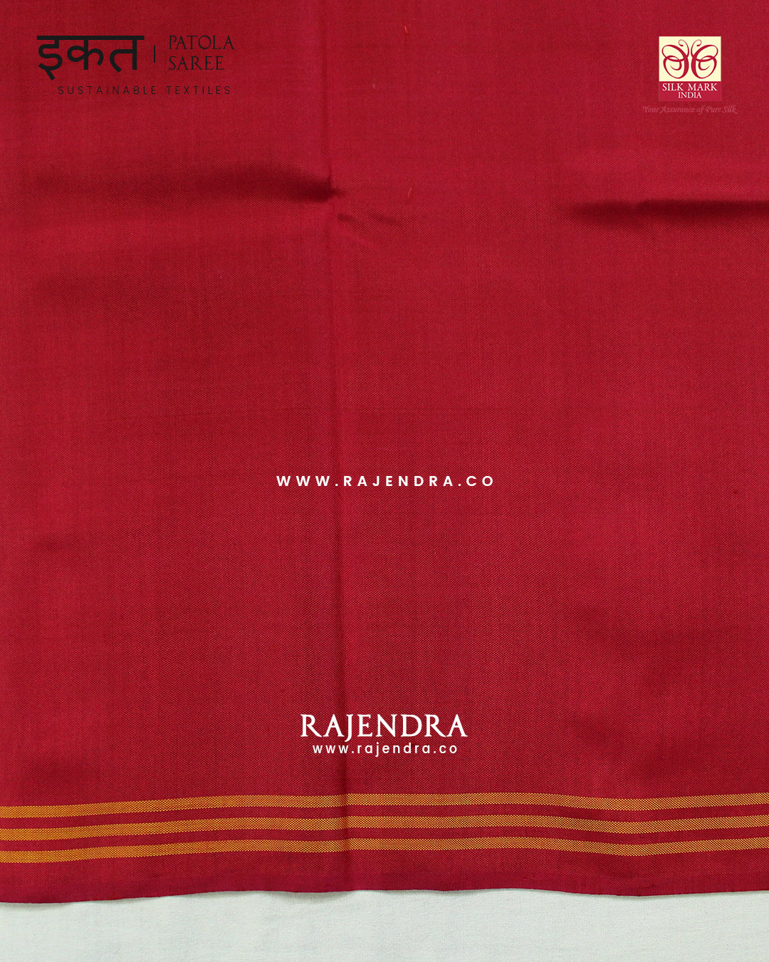 Traditional Manekchowk Design Pink and Blue Semi Double Ikat Rajkot Patola Saree