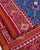 Traditional Manekchowk Design Pink and Blue Semi Double Ikat Rajkot Patola Saree