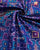 Traditional Manekchowk Design Pink and Blue Semi Double Ikat Rajkot Patola Saree