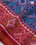 Traditional Manekchowk Design Pink and Blue Semi Double Ikat Rajkot Patola Saree