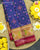 Exclusive Panchanda Design Pink and Blue Single Ikat Rajkot Patola Saree