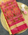 Traditional Chandabhat Pink and Cream Single Ikat Rajkot Patola Saree
