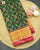Traditional Chabadi Design Pink and Green Rajkot Patola Saree