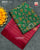 Traditional Manekchowk Pink and Green Semi Double Ikat Rajkot Patola Dupatta