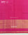 Traditional Sakali Design Pink and Light Blue Single Ikat Rajkot Patola Saree