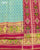 Traditional Sakali Design Pink and Light Blue Single Ikat Rajkot Patola Saree