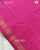 Traditional Buttonful Design Pink and Light Blue Single Ikat Rajkot Patola Saree