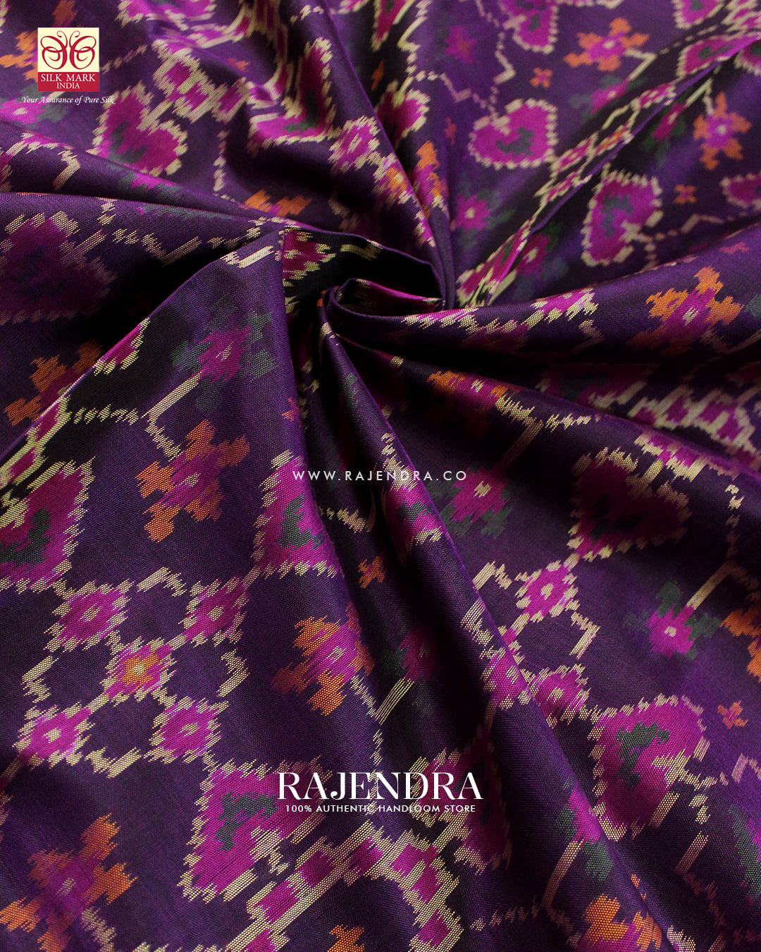 Traditional Manekchowk Pink and Magenta Rajkot Patola Saree