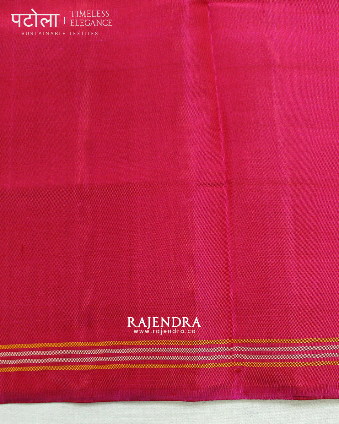 Traditional Navratna Manekchowk Mix Pink Semi Double Ikat Rajkot Patola Saree