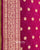 Traditional Pure Georgette Pink and Purple Palav Banarasi Bandhani Saree