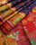 Traditional Panchanda Bhat Red and Purple Single Ikat Rajkot Patola Saree