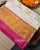 Traditional Hathi Popat Design Pink White Single Ikat Rajkot Patola Saree