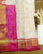 Traditional Manekchowk Bhat Pink and White Single Ikat Rajkot Patola Saree