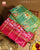 Traditional Hathi Popat Pista Green and Pink Hyderabadi Ikat Patola Saree