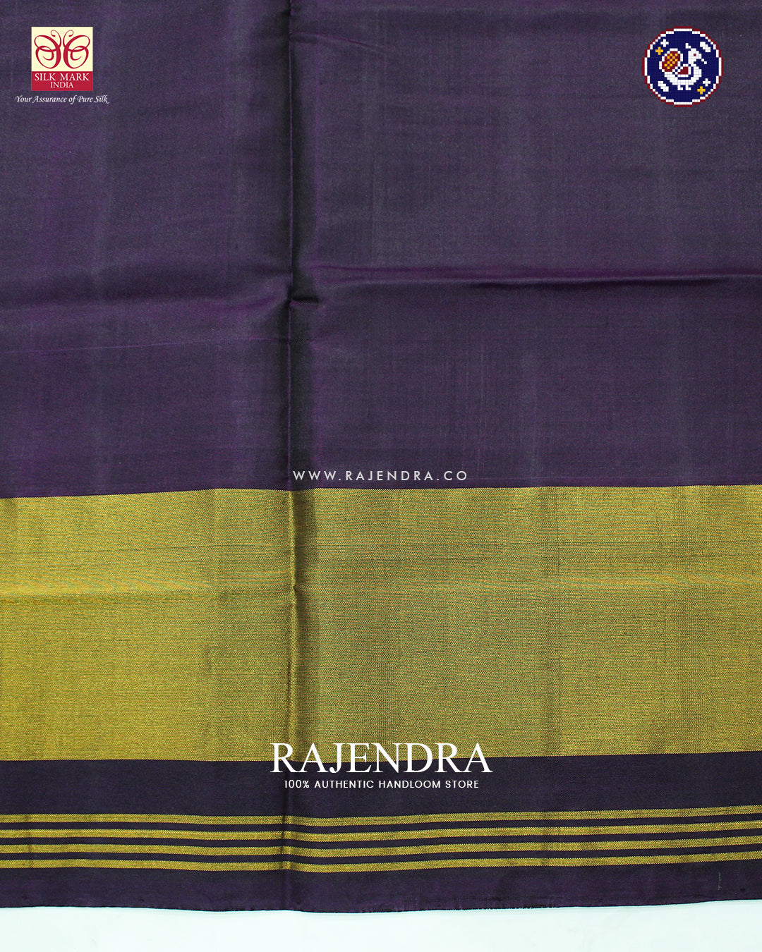 Traditional Panchanda Design Purple and Blue Rajkot Patola Saree