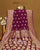 Traditional Pure Georgette Magenta Border Palav Banarasi Bandhani Saree