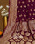 Traditional Pure Georgette Magenta Border Palav Banarasi Bandhani Saree