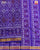 Traditional Panchanda Design Purple Single Ikat Rajkot Patola Saree