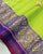 Exclusive Gala Border Parrot and Purple Single Ikat Rajkot Patola Saree