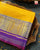 Exclusive Gala Border Purple and Yellow Single Ikat Rajkot Patola Saree